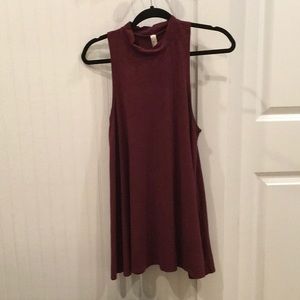 Burgundy tunic